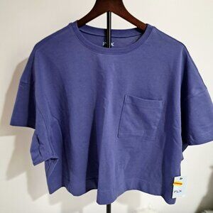 FLX womens crop tshirt Sz L